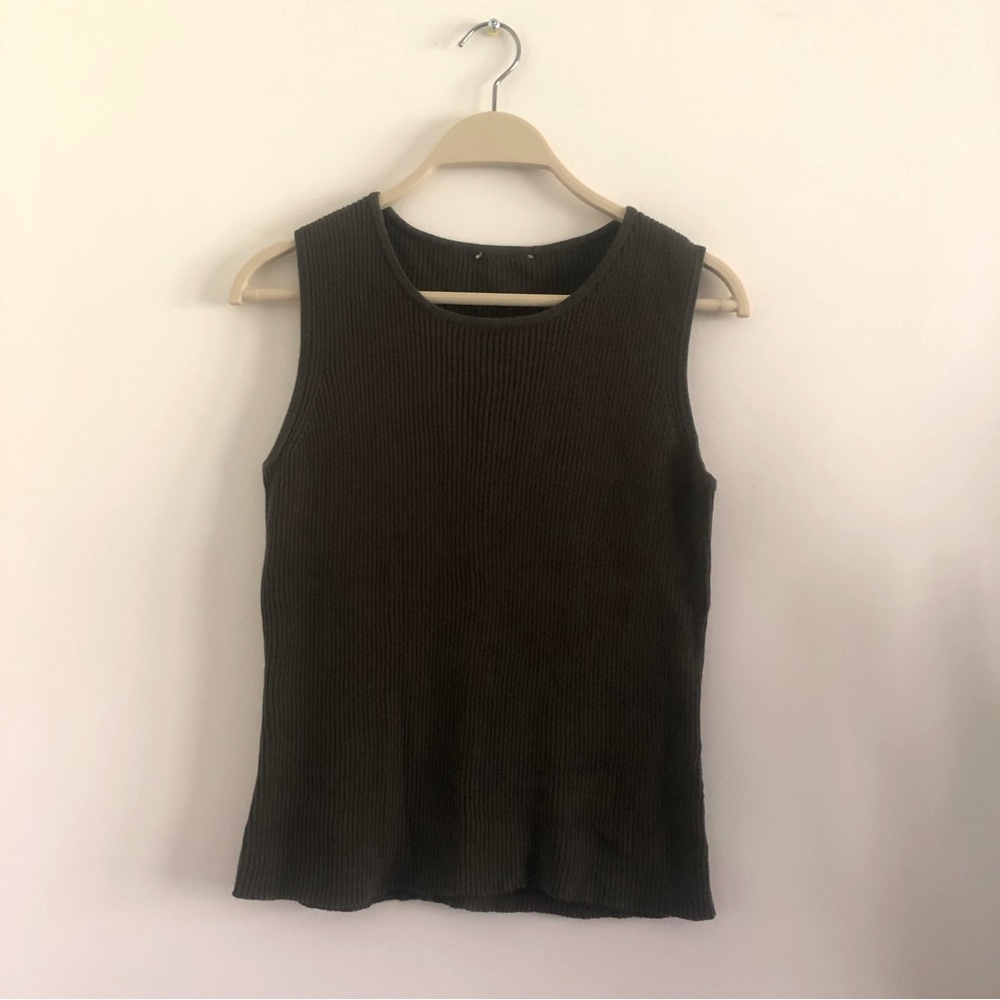 Vintage Olive Green Tank Top